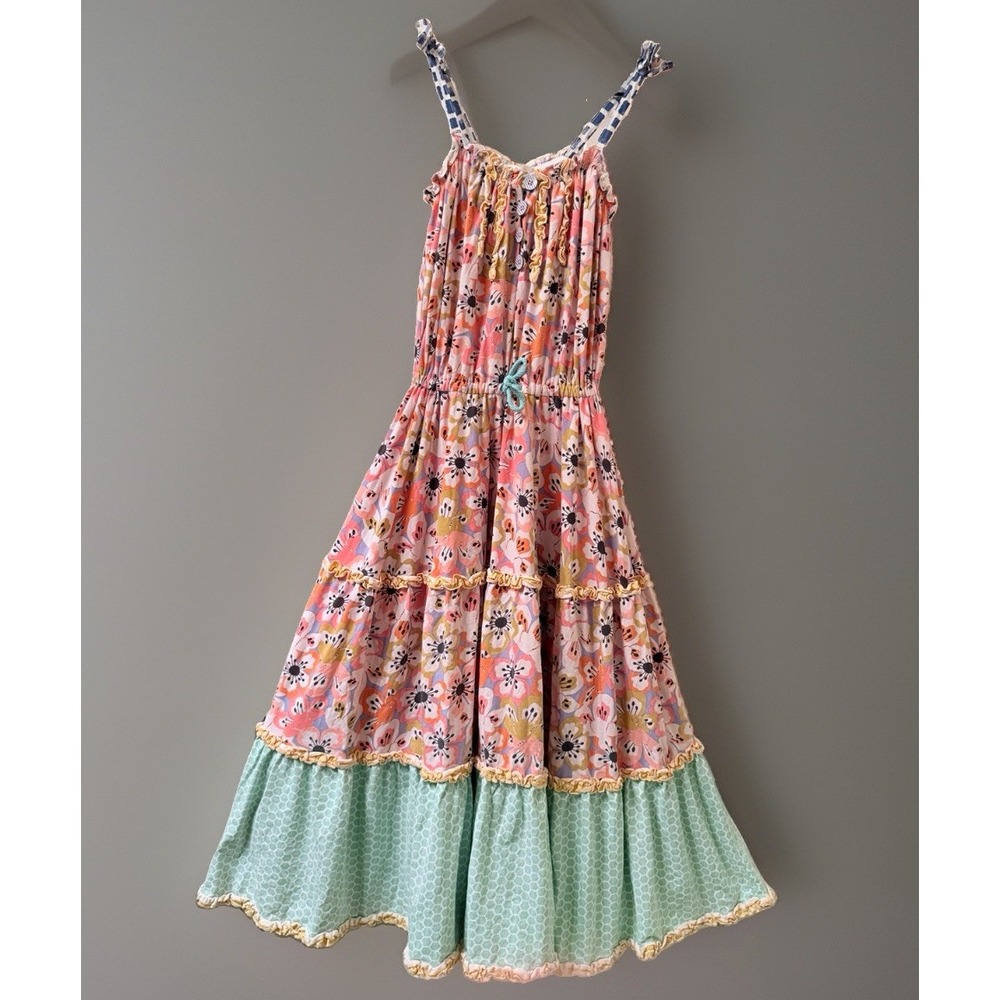 Matilda Jane Girls Size 8 Tell Me More Floral Tired Maxi Dress 2017 Adventures